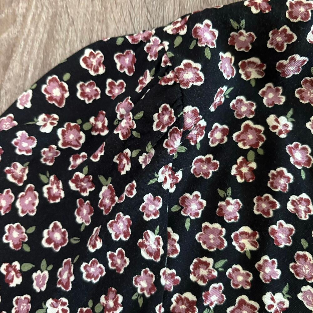 Mason & Belle Floral Long Sleeve Button Front Dress Women’s XXL Black Pink NWT - Picture 5 of 10